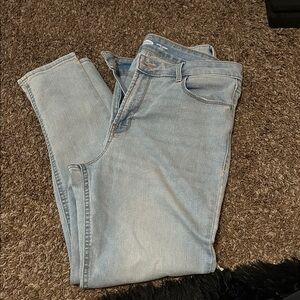 Old Navy High Rise Skinny Ankle - Light Blue Women's Jeans